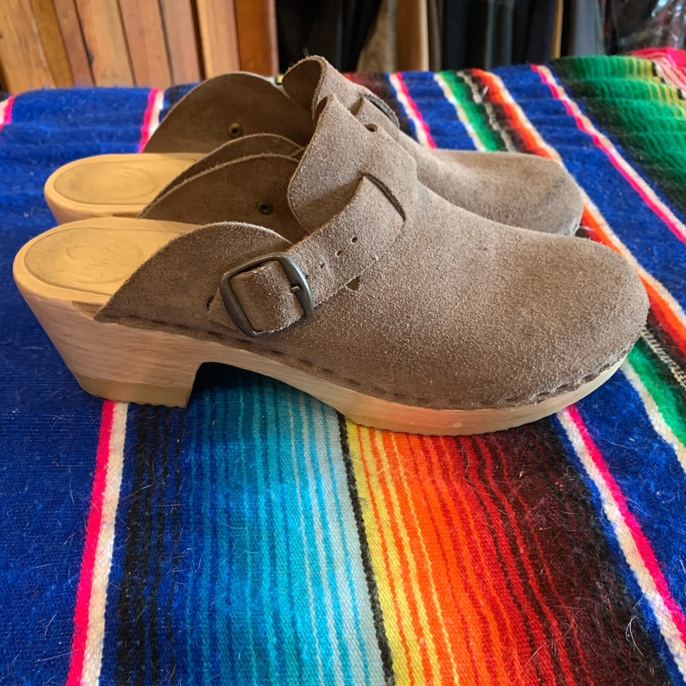No. 6 Suede clogs